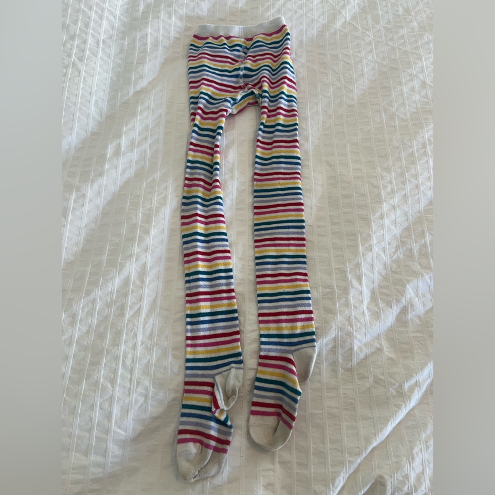 Hanna Andersson rainbow knit tights